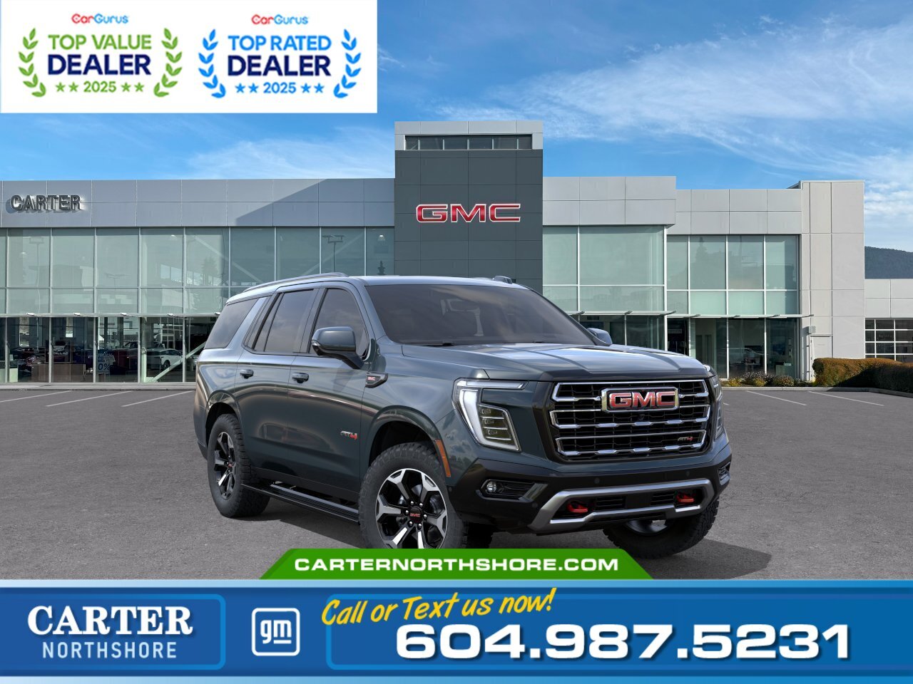 Gray 2026 GMC Yukon AT4 4WD SUV / Crossover Four-Wheel Drive Automatic