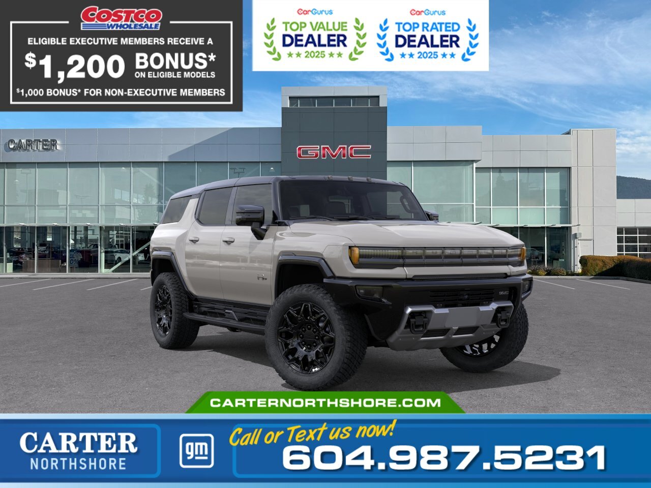 Brown (Tan) 2026 GMC Hummer EV SUV 2X AWD SUV / Crossover All-Wheel Drive 1-Speed Automatic
