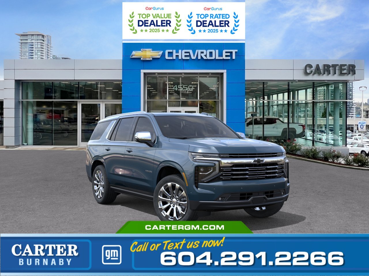 Blue 2026 Chevrolet Tahoe Premier 4WD SUV / Crossover Four-Wheel Drive