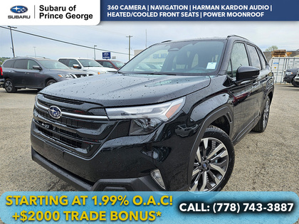 Black 2026 Subaru Forester Premier Crossover AWD SUV / Crossover All-Wheel Drive Continuously Variable Transmission