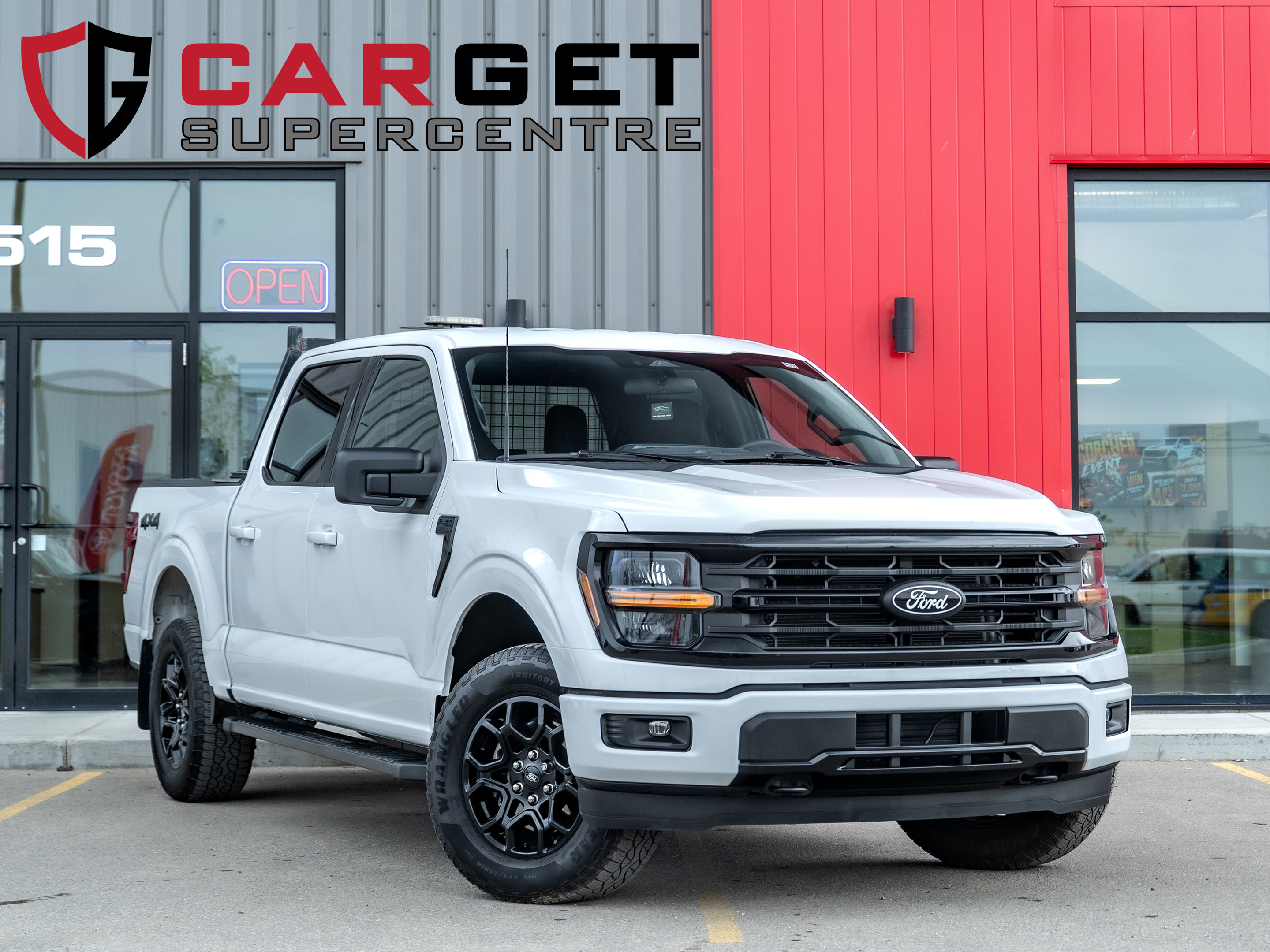 White 2025 Ford F-150 XLT SuperCrew 4WD Pickup Truck Four-Wheel Drive Automatic