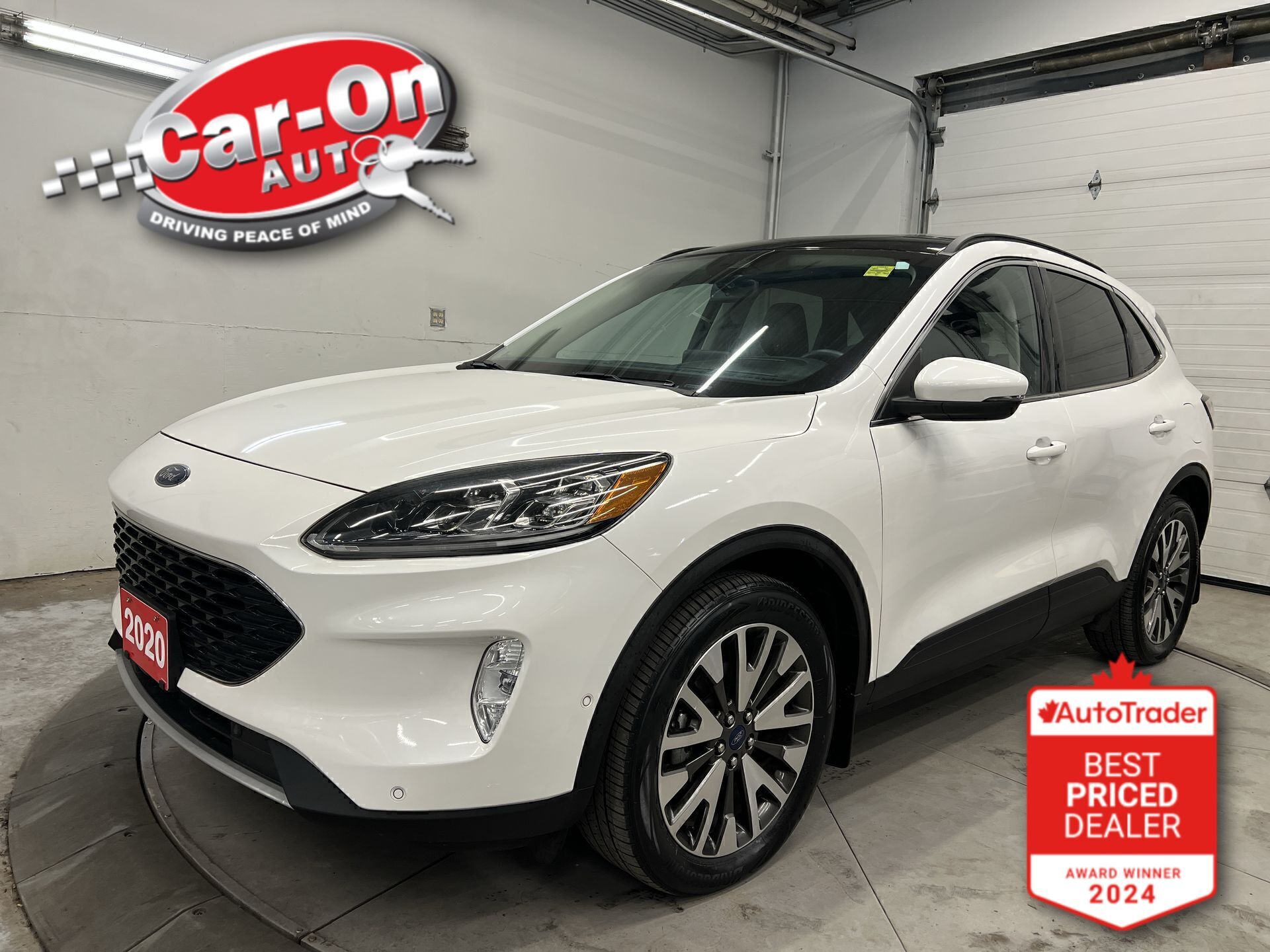 White 2020 Ford Escape Titanium AWD SUV / Crossover All-Wheel Drive Automatic