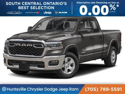 Gray 2026 RAM 1500 Big Horn Quad Cab 4WD Pickup Truck Four-Wheel Drive