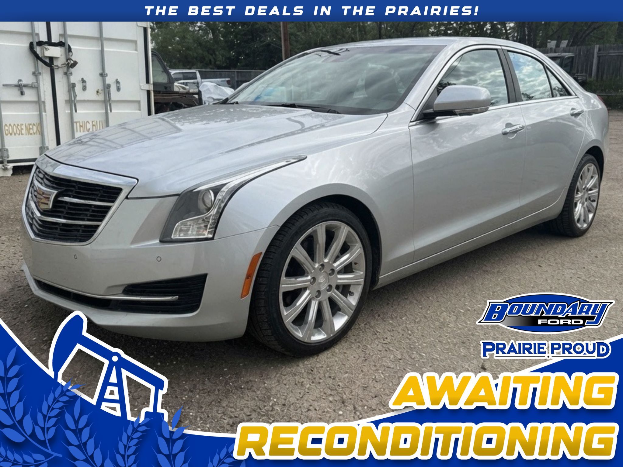 Silver 2018 Cadillac ATS 2.0T Luxury AWD Sedan All-Wheel Drive 8-Speed Automatic