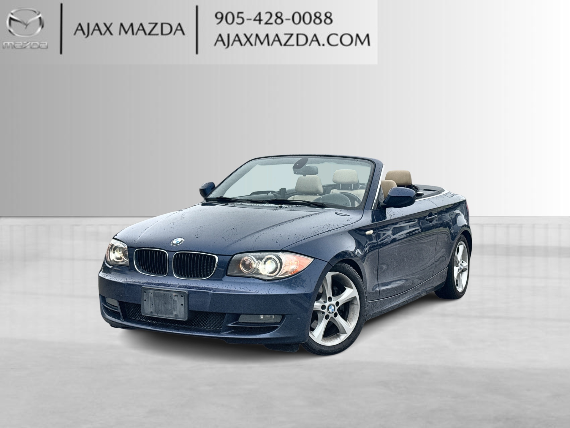 Blue 2011 BMW 1 Series 128i Convertible RWD Convertible Rear-Wheel Drive