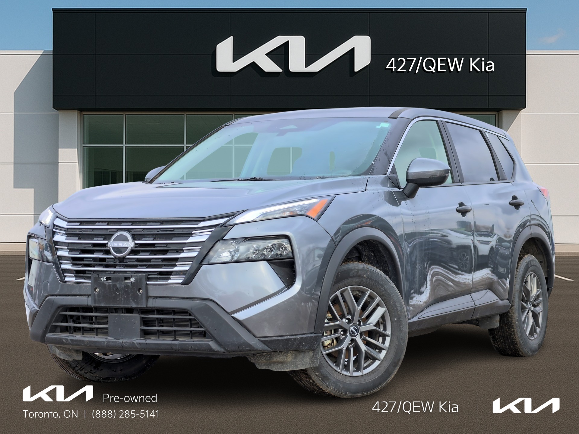 Silver 2025 Nissan Rogue S AWD SUV / Crossover All-Wheel Drive Continuously Variable Transmission