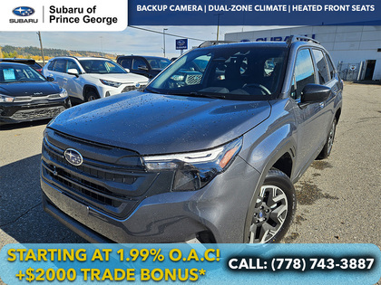 Gray 2026 Subaru Forester Convenience Crossover AWD SUV / Crossover Continuously Variable Transmission