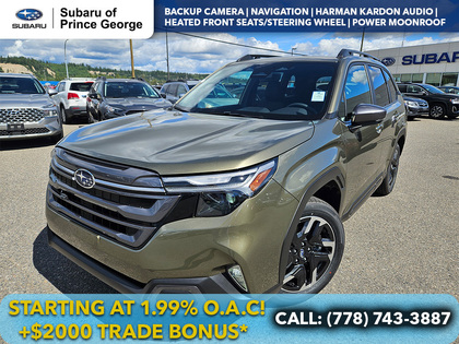 Green 2026 Subaru Forester Limited Crossover AWD SUV / Crossover All-Wheel Drive Continuously Variable Transmission