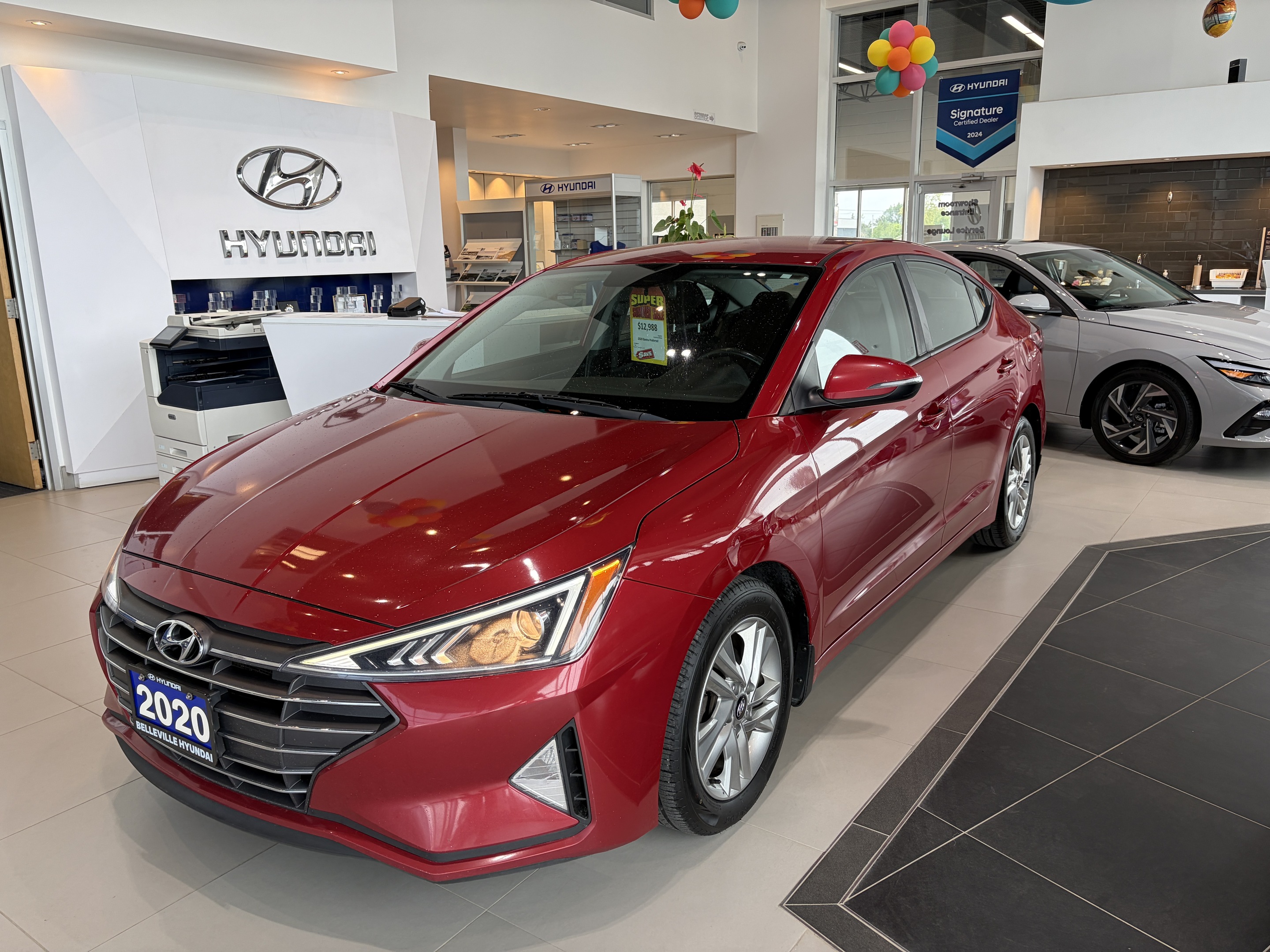Red 2020 Hyundai Elantra Ultimate FWD Sedan Automatic