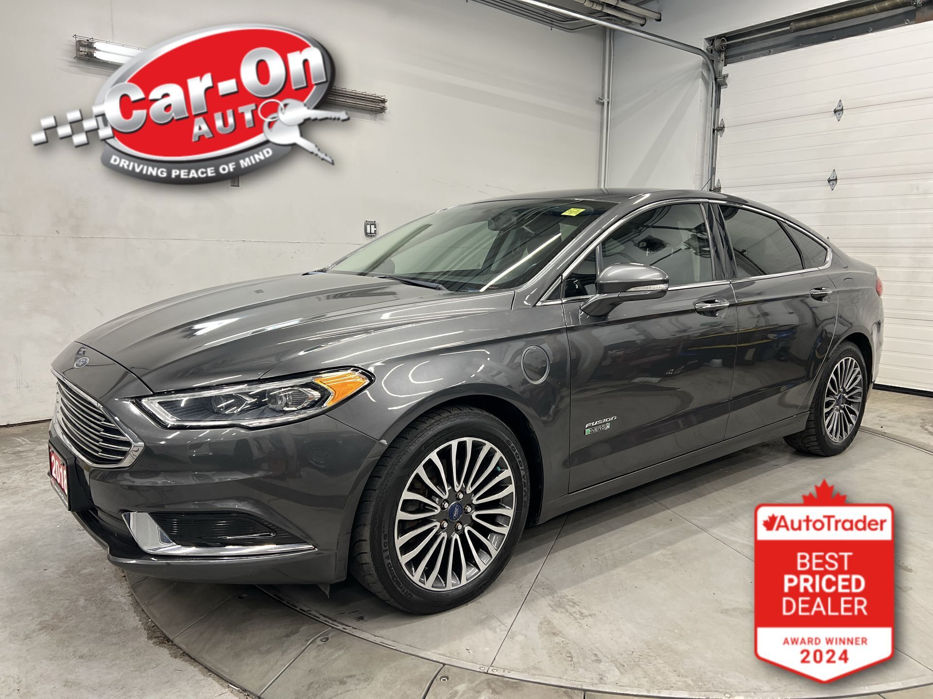 Gray 2018 Ford Fusion Energi SE Luxury Sedan Front-Wheel Drive Automatic