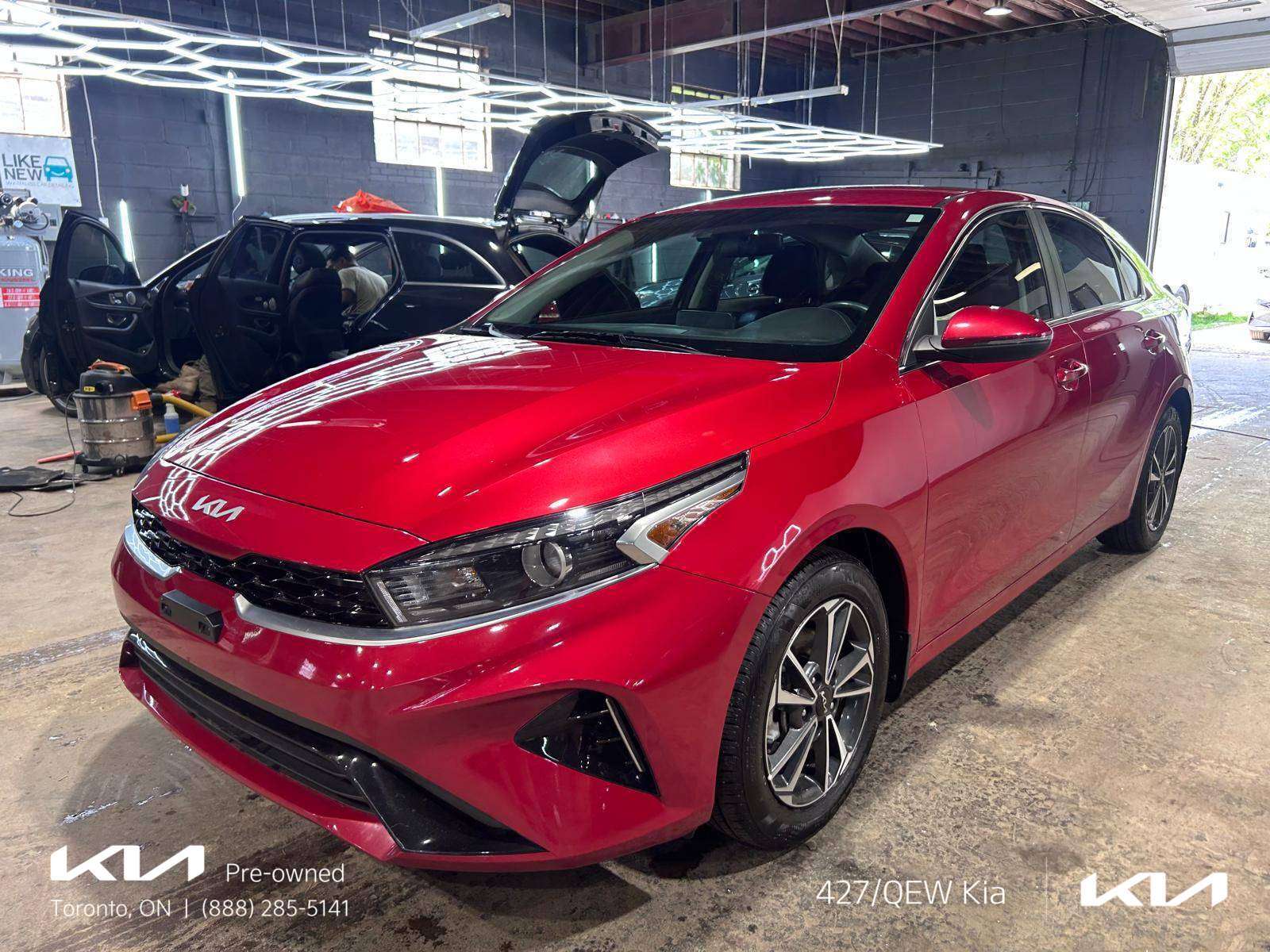 Red 2024 Kia Forte EX FWD Sedan Continuously Variable Transmission