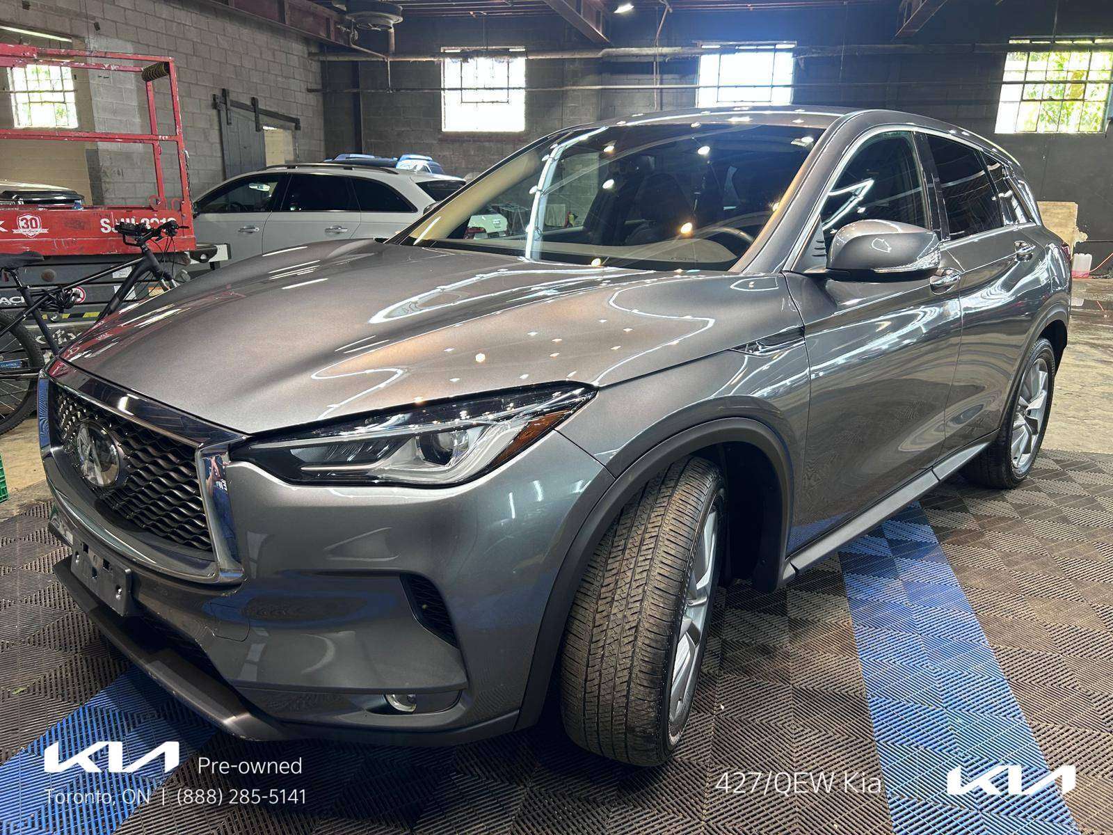 Gray 2022 INFINITI QX50 Pure AWD SUV / Crossover All-Wheel Drive Continuously Variable Transmission