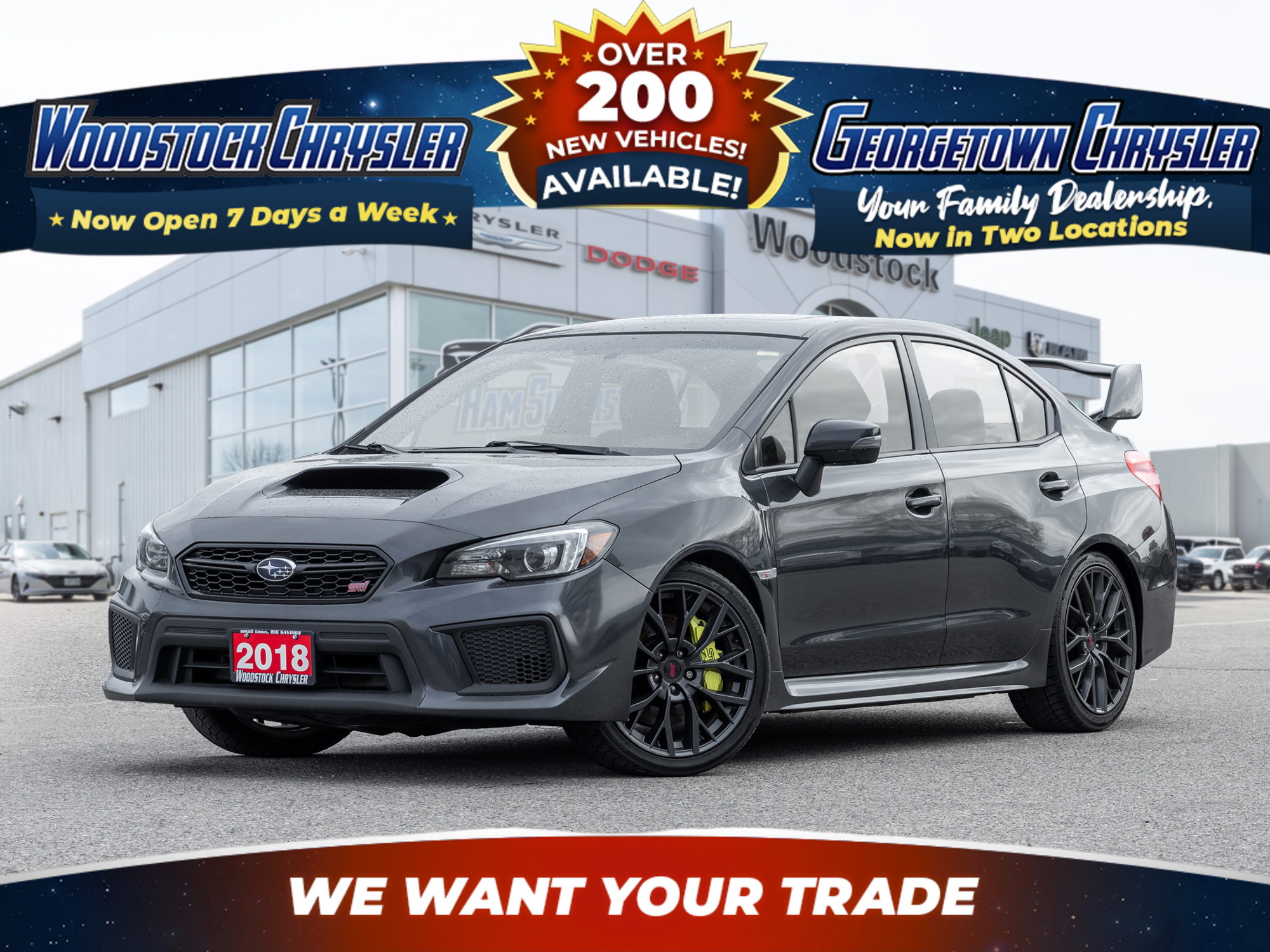 2018 Subaru WRX STI Limited AWD with Wing Spoiler