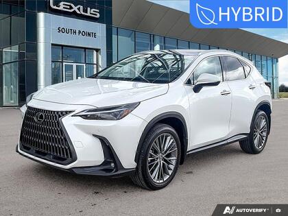 White 2023 Lexus NX Hybrid 350h Luxury AWD SUV / Crossover All-Wheel Drive Continuously Variable Transmission