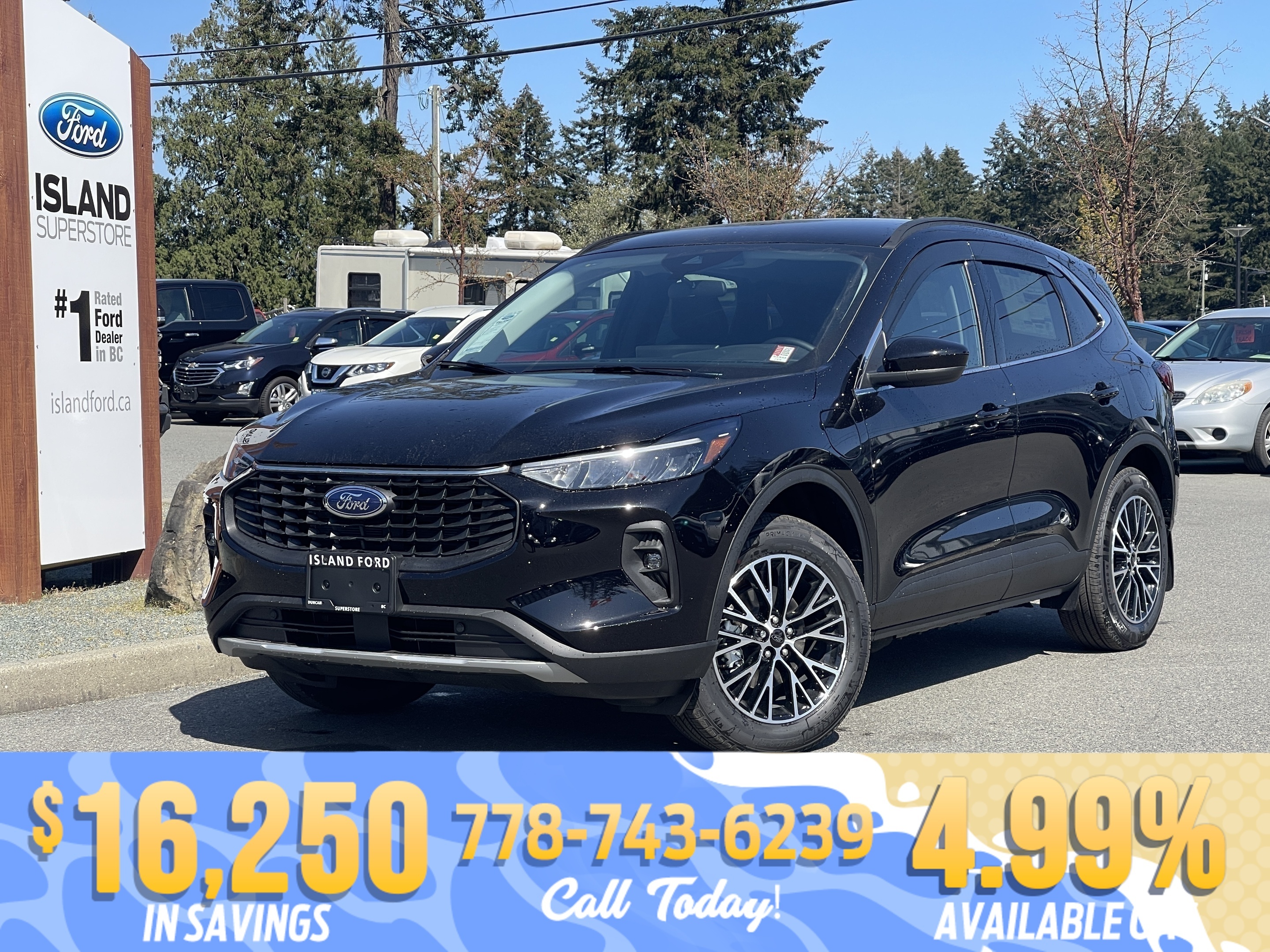Black 2025 Ford Escape Hybrid Plug-in FWD SUV / Crossover Front-Wheel Drive Automatic