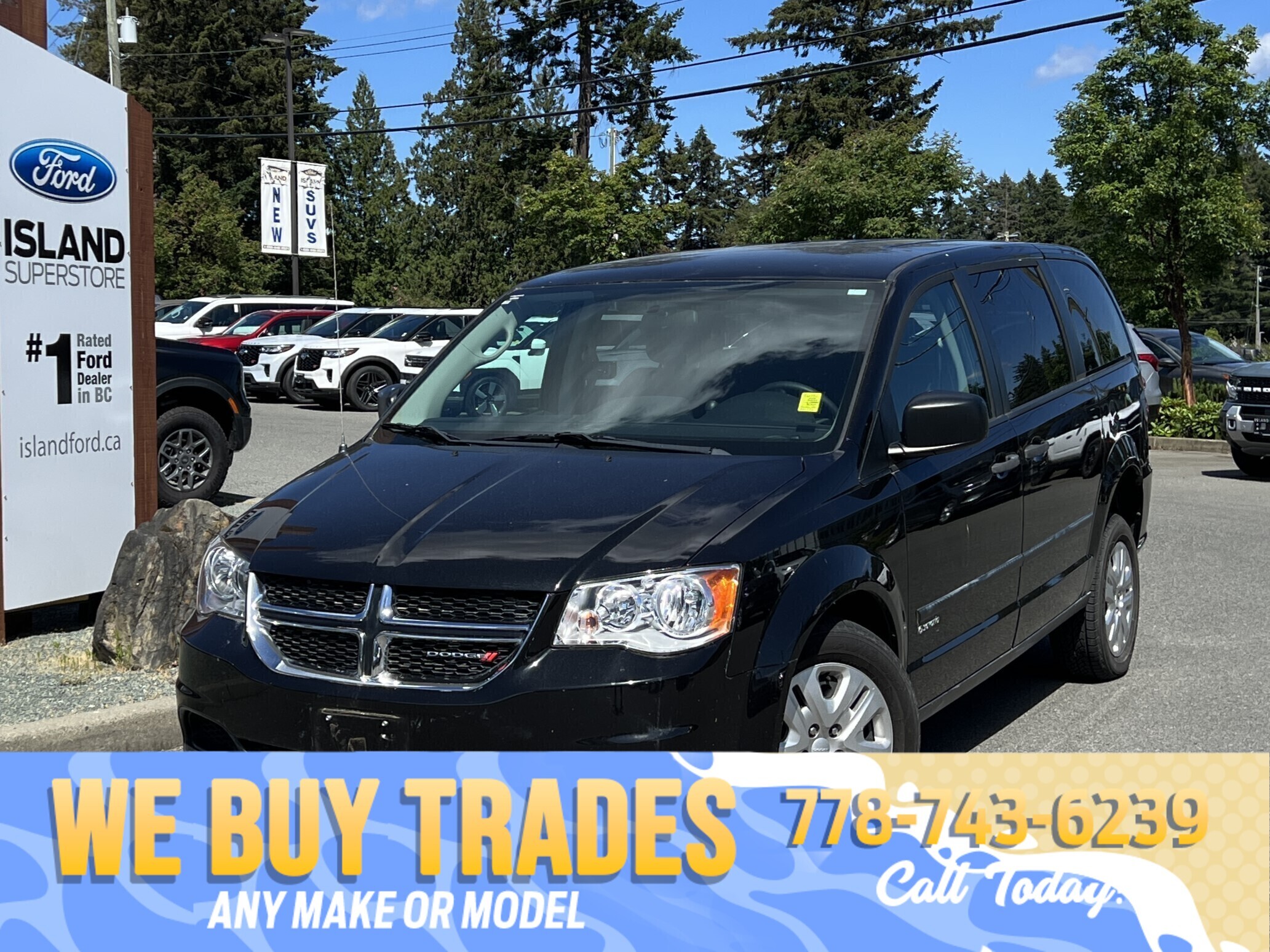 Black 2016 Dodge Grand Caravan Minivan Automatic