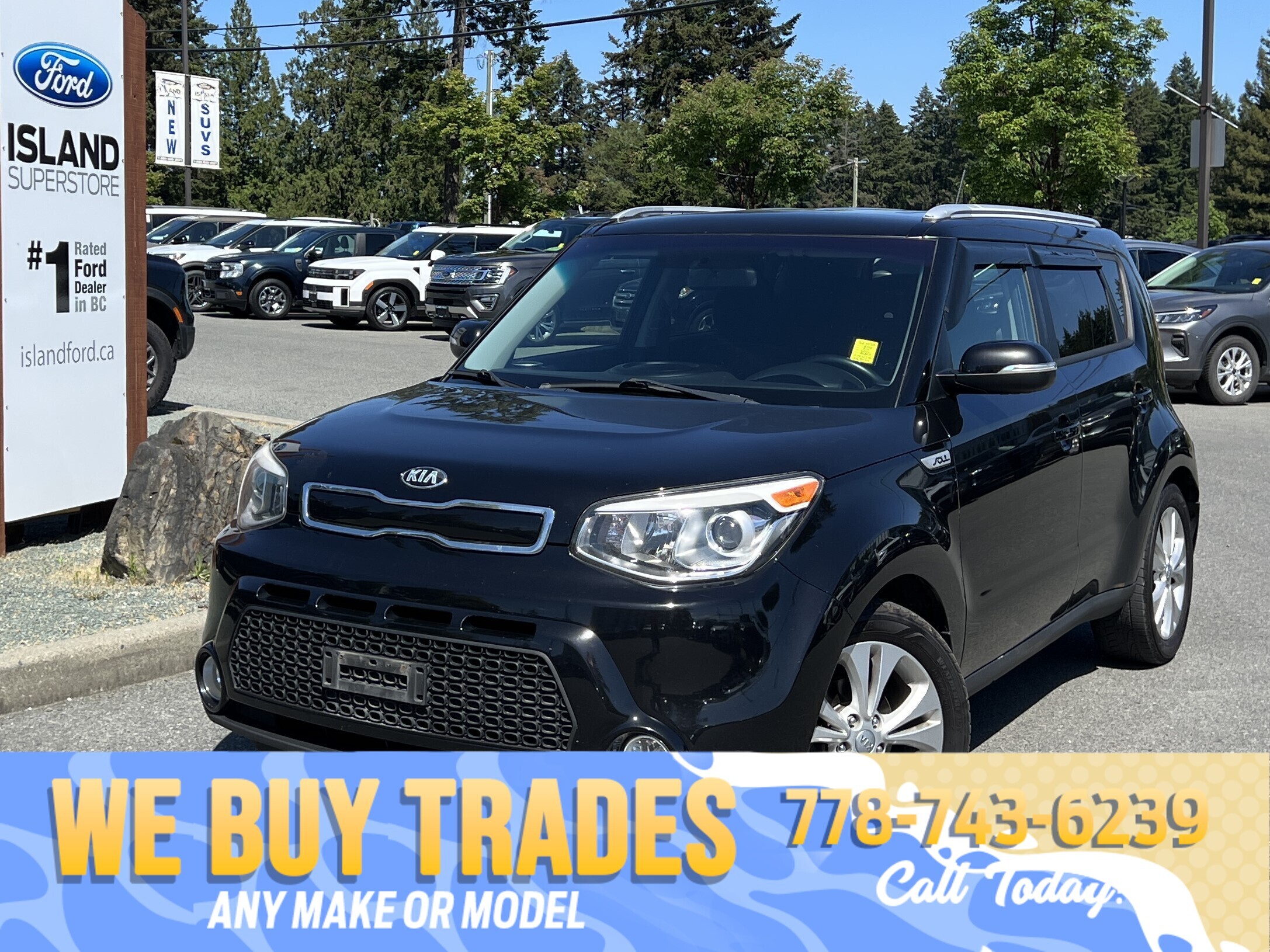 Black 2016 Kia Soul EX Wagon Automatic