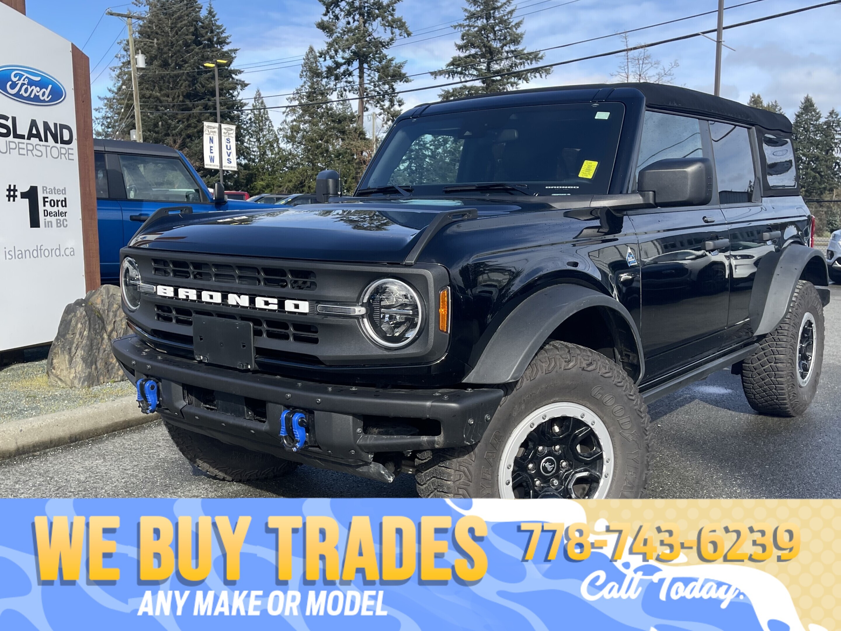 Black 2023 Ford Bronco Black Diamond Advanced 4-Door 4WD SUV / Crossover Four-Wheel Drive Automatic