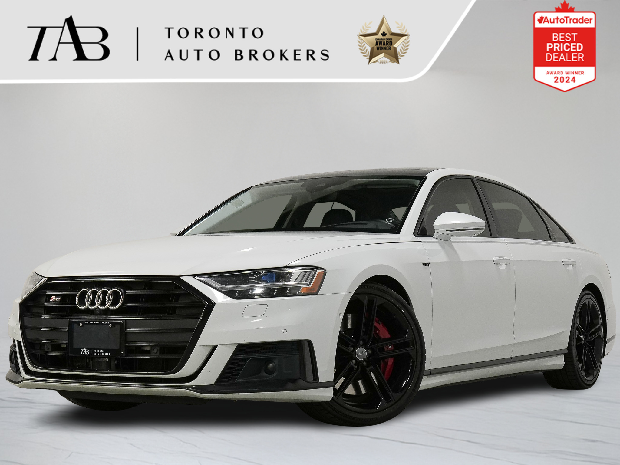 White 2020 Audi S8 4.0T quattro Sedan All-Wheel Drive Automatic