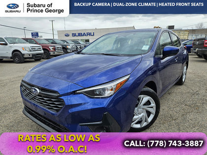 Blue 2026 Subaru Impreza Convenience AWD Wagon Continuously Variable Transmission