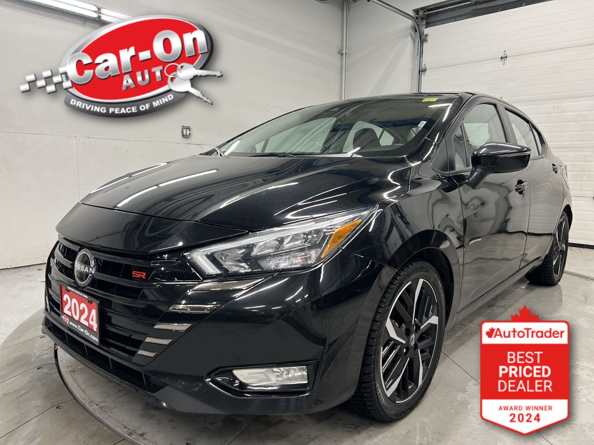 Black 2024 Nissan Versa SR FWD Sedan Front-Wheel Drive Automatic