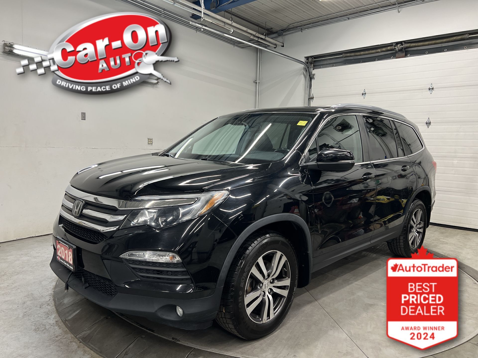 Black 2018 Honda Pilot EX-L AWD with Navigation SUV / Crossover All-Wheel Drive Automatic