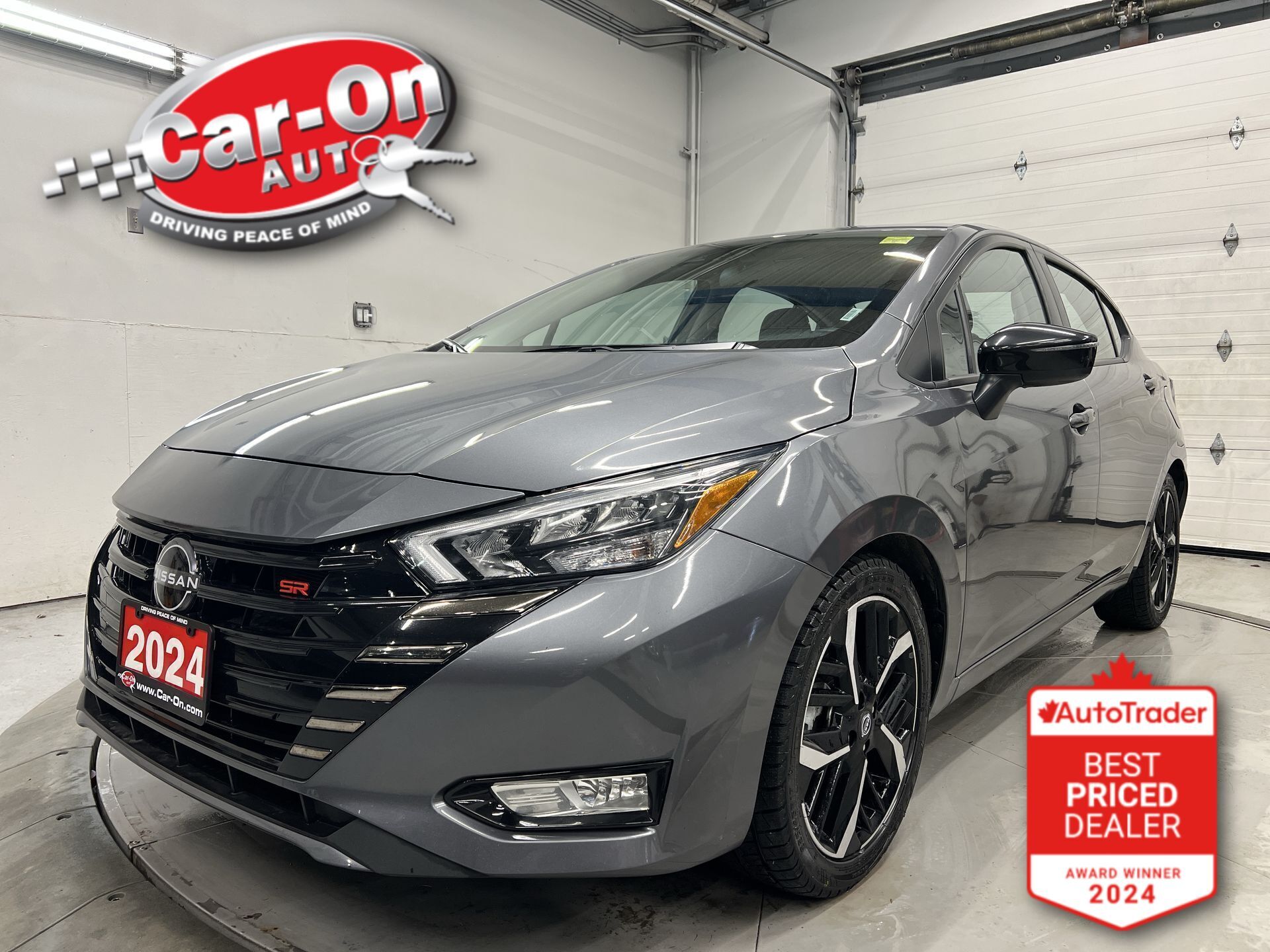 Gray 2024 Nissan Versa SR FWD Sedan Front-Wheel Drive Automatic