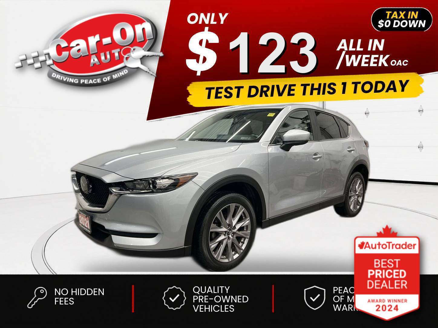Silver 2021 Mazda CX-5 SUV / Crossover All-Wheel Drive Automatic