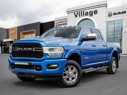 Blue 2022 RAM 2500 Laramie Crew Cab 4WD Pickup Truck Four-Wheel Drive Automatic