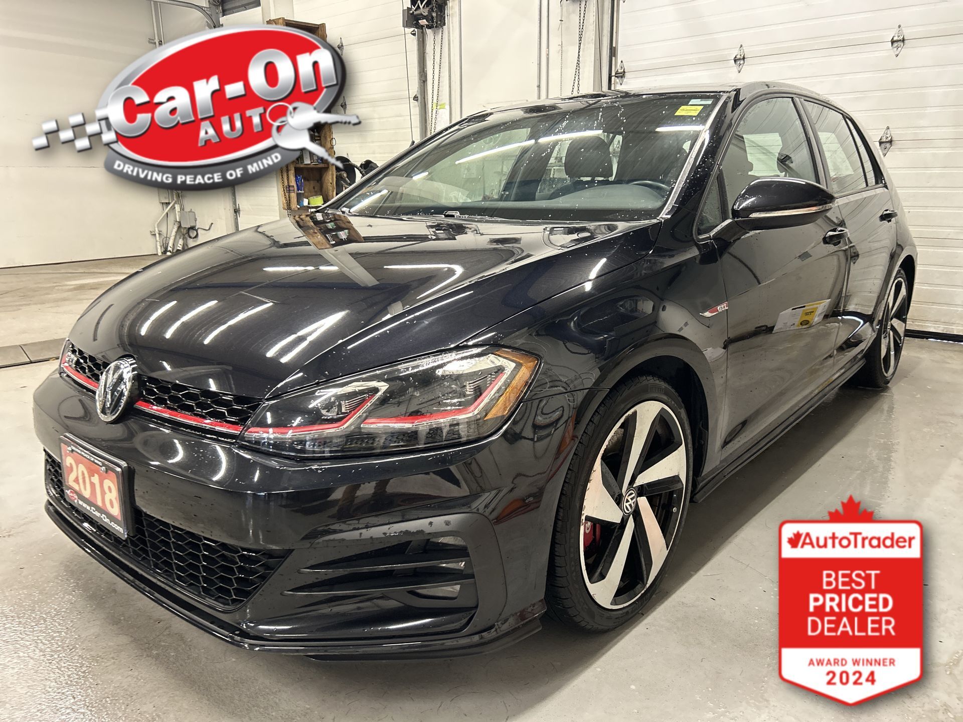 Black 2018 Volkswagen Golf GTI 2.0T Autobahn 4-Door FWD Hatchback Front-Wheel Drive Automatic