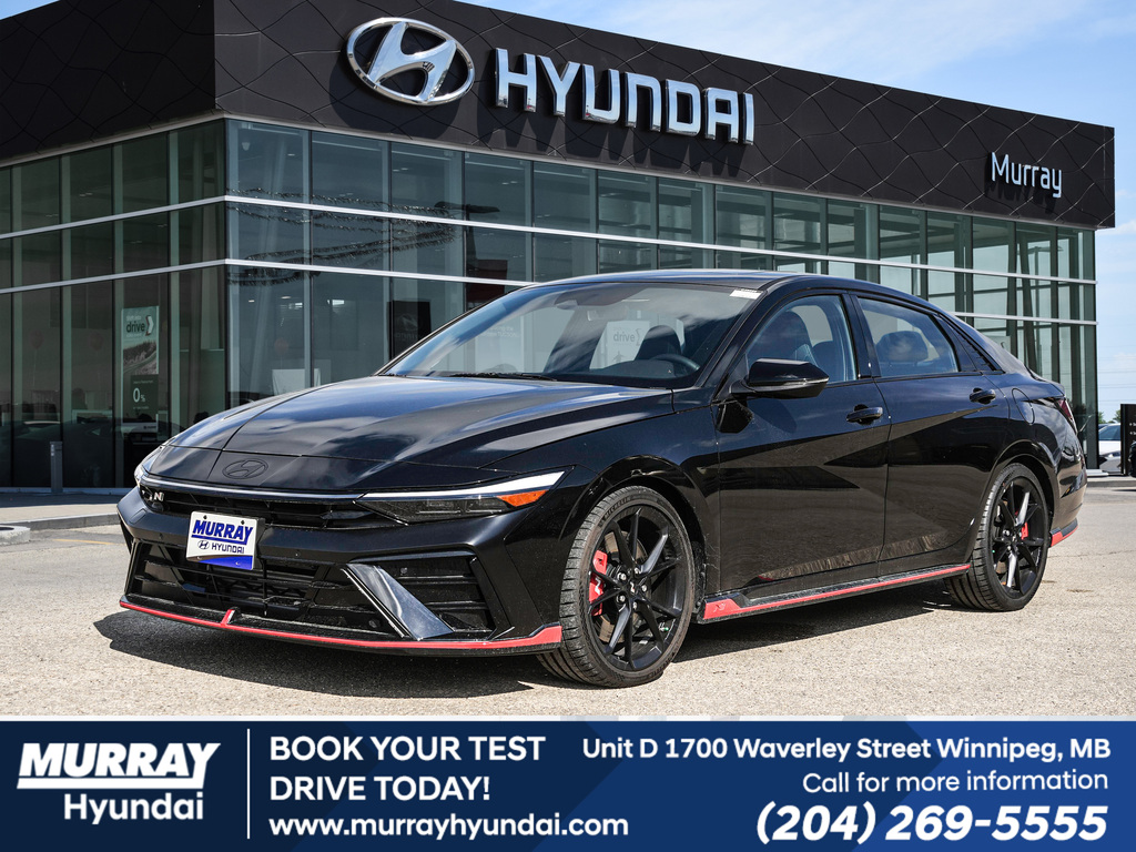 Abyss Black 2025 Hyundai Elantra N FWD Sedan Front-Wheel Drive 8-Speed Automatic
