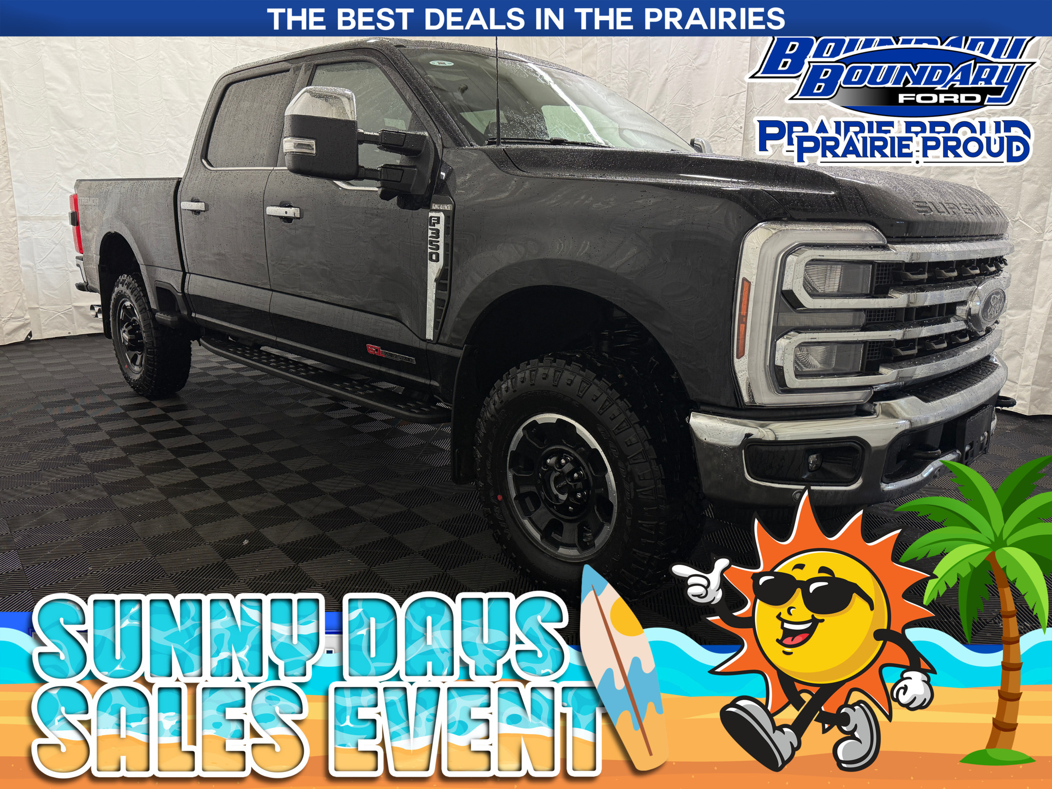 Black 2026 Ford F-350 Super Duty King Ranch Crew Cab 4WD Pickup Truck Four-Wheel Drive Automatic