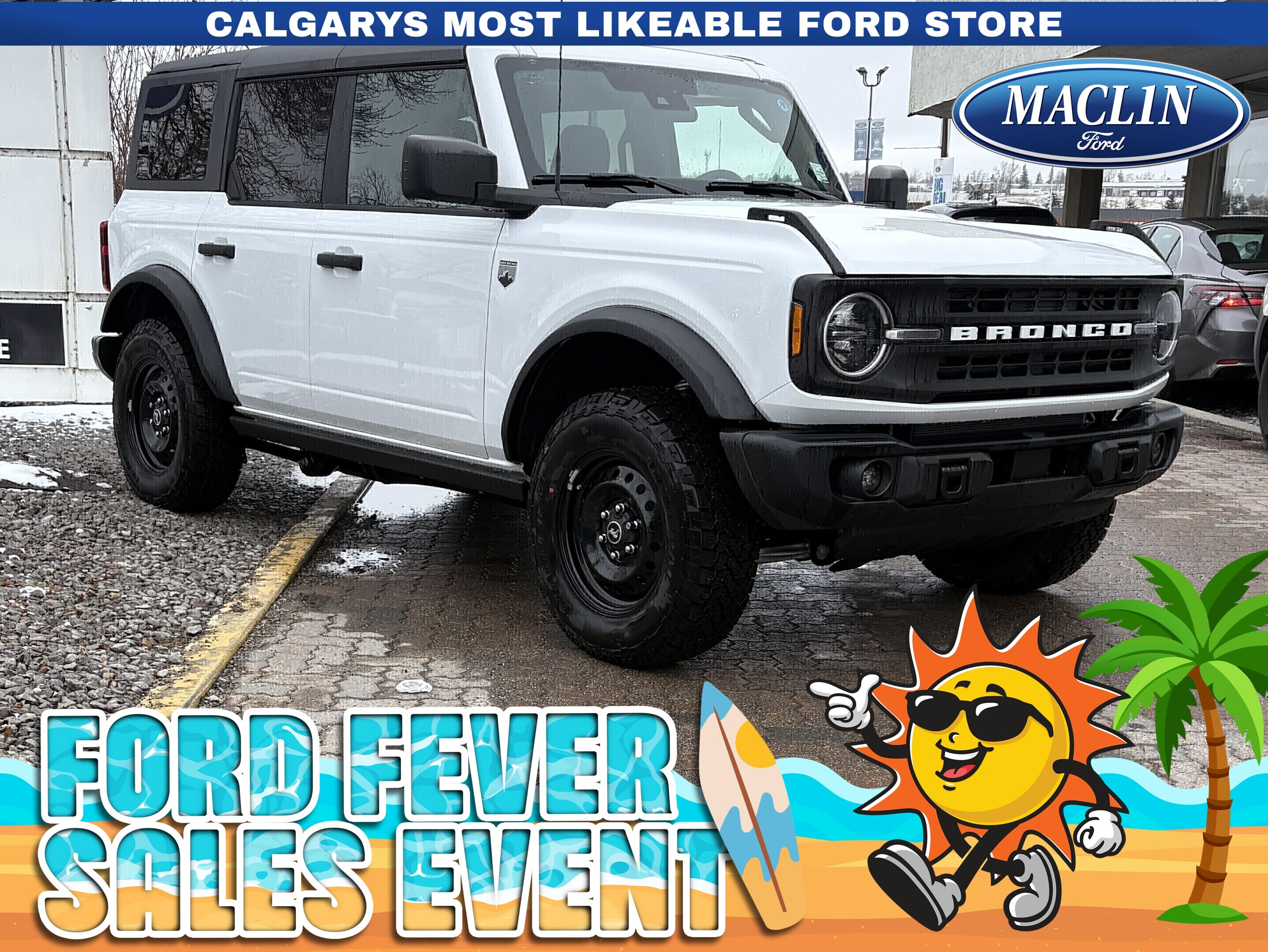 White 2026 Ford Bronco Big Bend 4-Door 4WD SUV / Crossover Four-Wheel Drive Automatic