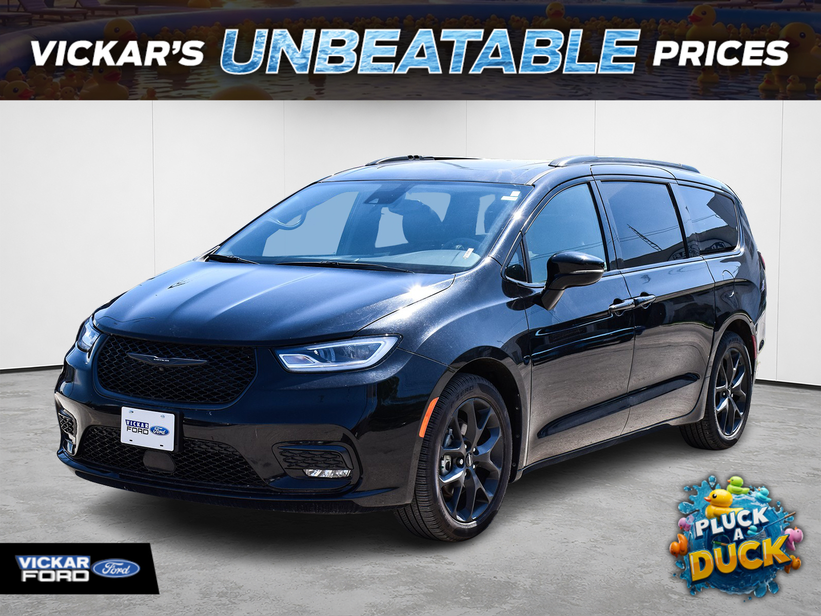 Black 2024 Chrysler Pacifica Touring L FWD Minivan Front-Wheel Drive Automatic