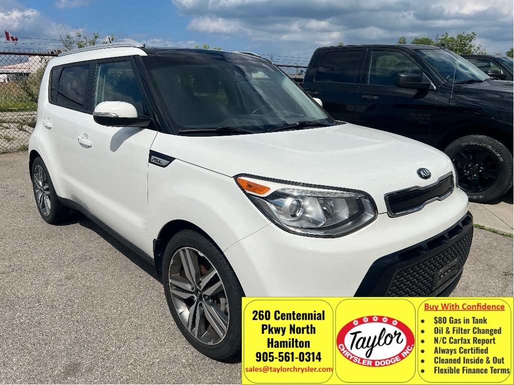White 2016 Kia Soul SX Luxury Wagon 6-Speed Automatic