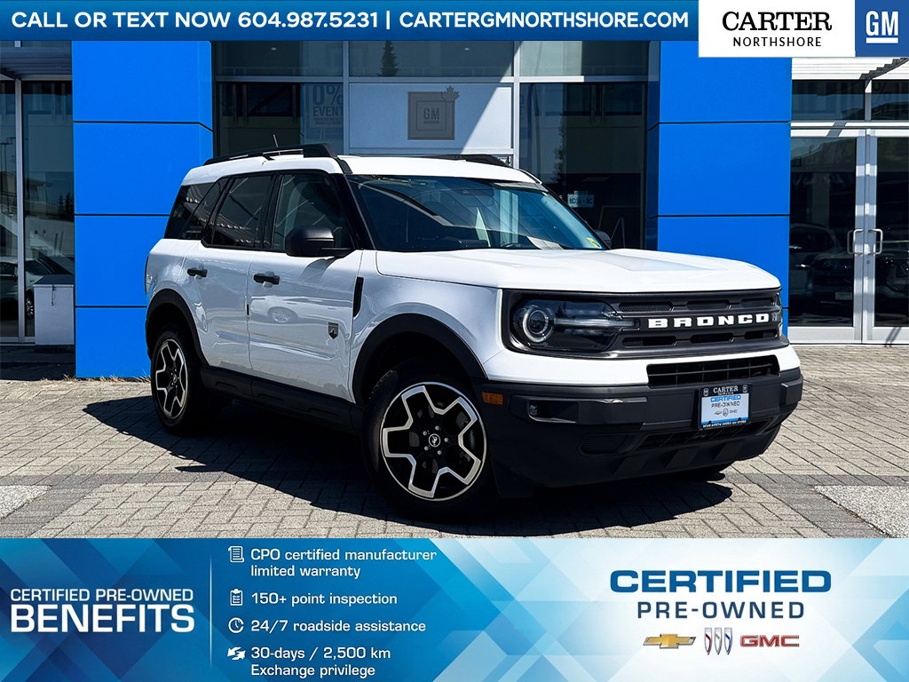 White 2023 Ford Bronco Sport Big Bend AWD SUV / Crossover All-Wheel Drive Automatic