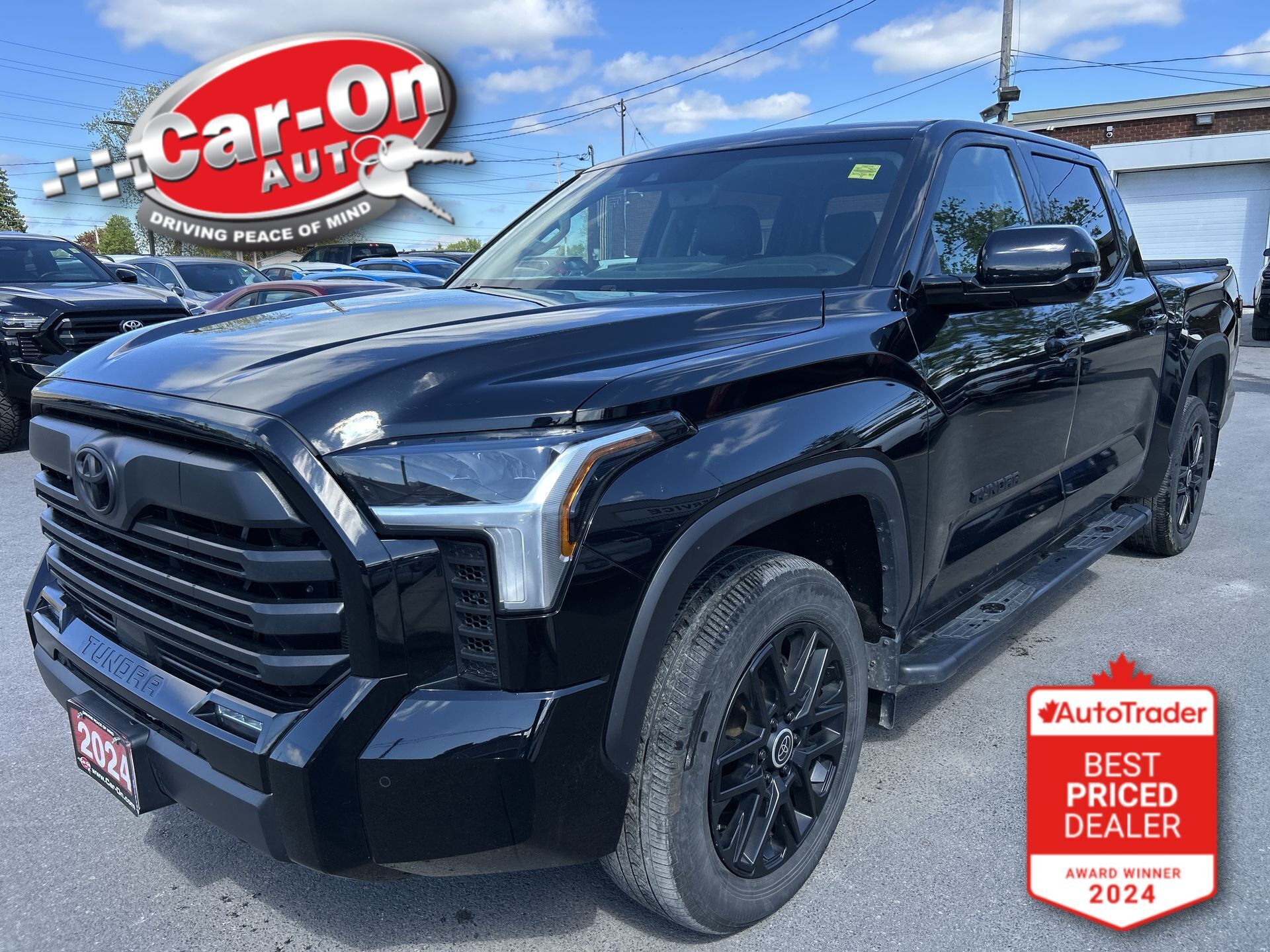 Black 2024 Toyota Tundra Limited CrewMax Cab 4WD Pickup Truck Four-Wheel Drive Automatic
