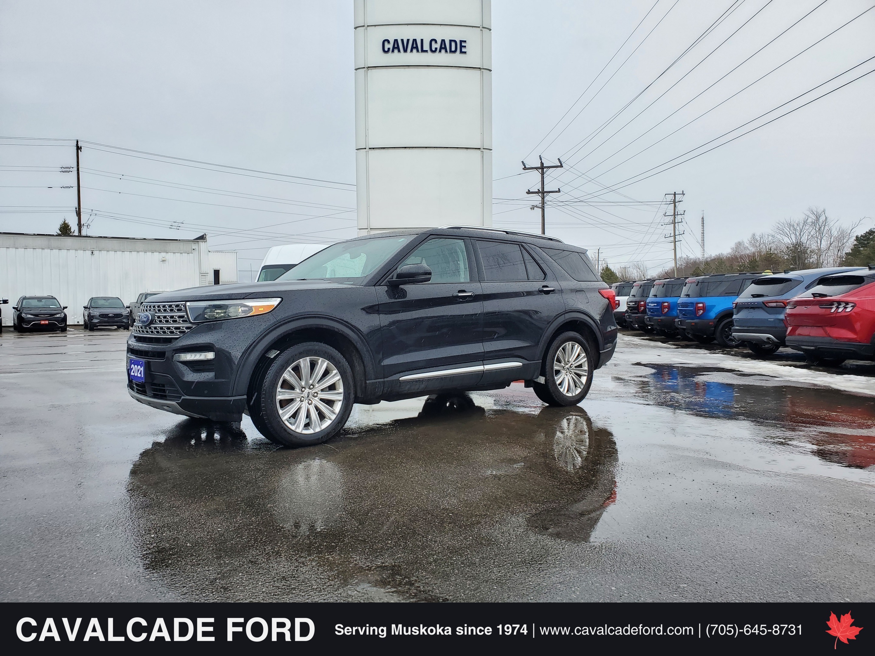 Black 2021 Ford Explorer Hybrid Limited AWD SUV / Crossover All-Wheel Drive Automatic