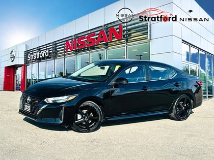 Black 2025 Nissan Sentra SR FWD Sedan Front-Wheel Drive Automatic