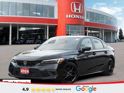 Black 2024 Honda Civic Hatchback Sport Touring FWD Hatchback Front-Wheel Drive Automatic