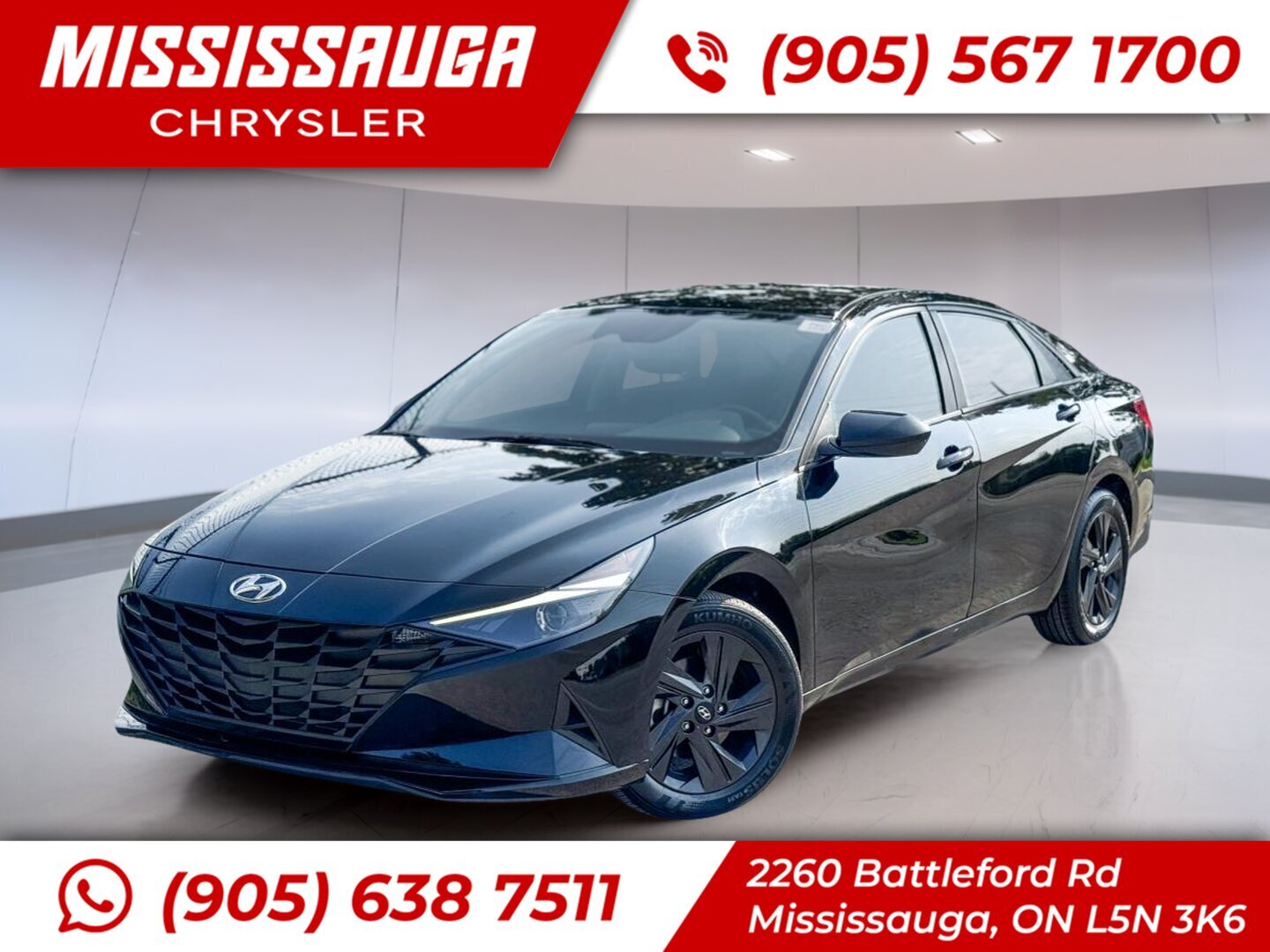 Black 2022 Hyundai Elantra Preferred FWD Sedan Automatic