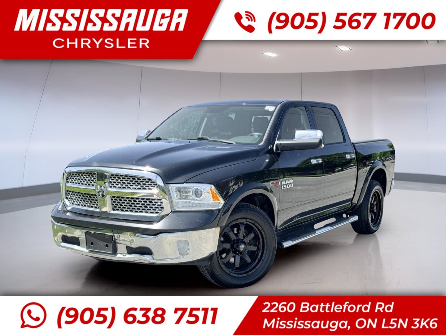 2016 RAM 1500 Laramie Crew Cab 4WD Pickup Truck Four-Wheel Drive Automatic