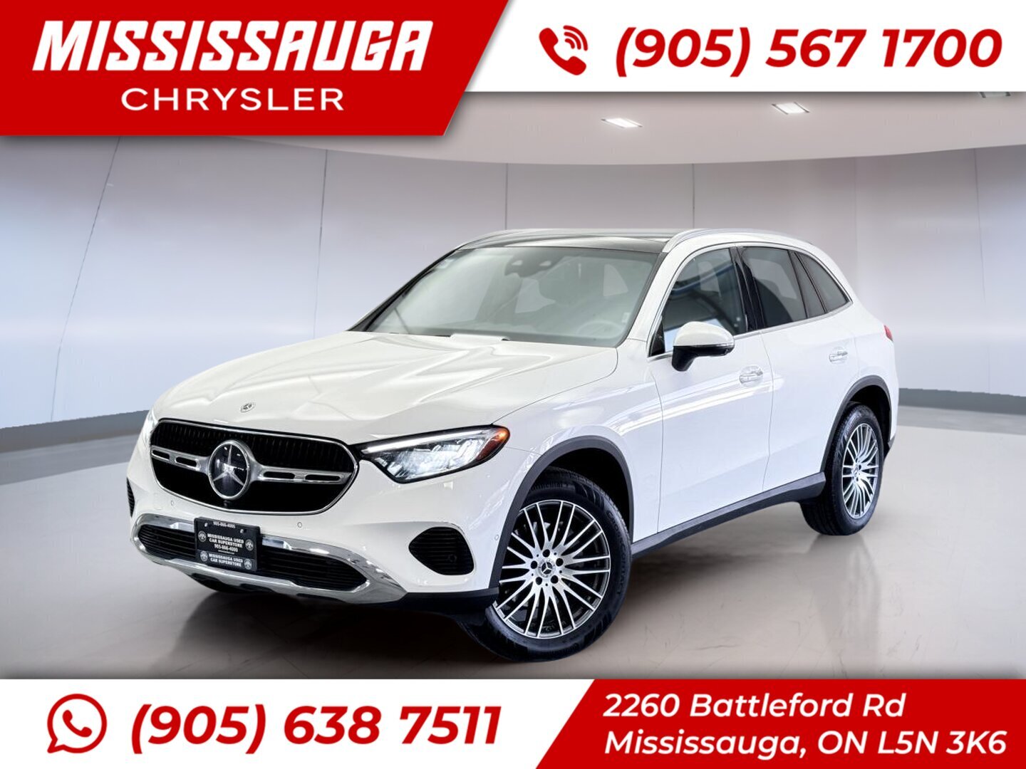 White 2025 Mercedes-Benz GLC 300 4MATIC SUV / Crossover All-Wheel Drive Automatic
