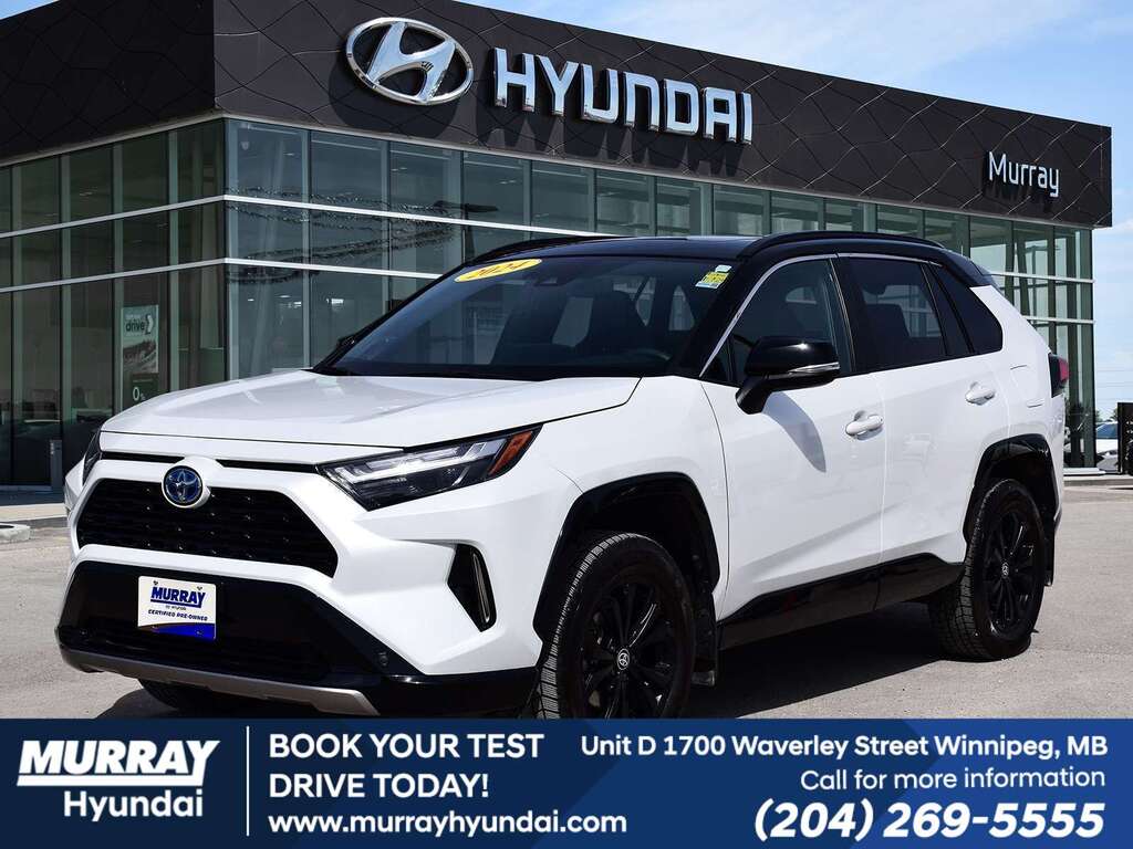 Wind Chill Pearl w/Black Roof 2024 Toyota RAV4 Hybrid XSE AWD SUV / Crossover All-Wheel Drive Continuously Variable Transmission