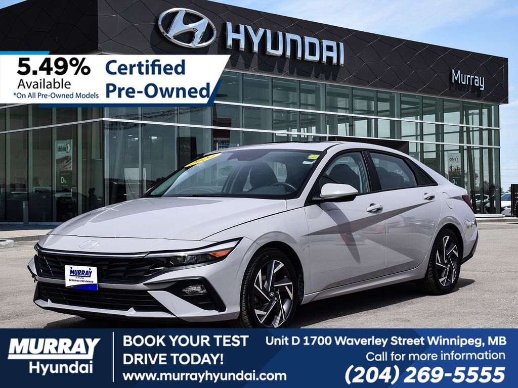 Gray (Cyber Grey) 2024 Hyundai Elantra Preferred FWD Sedan Continuously Variable Transmission