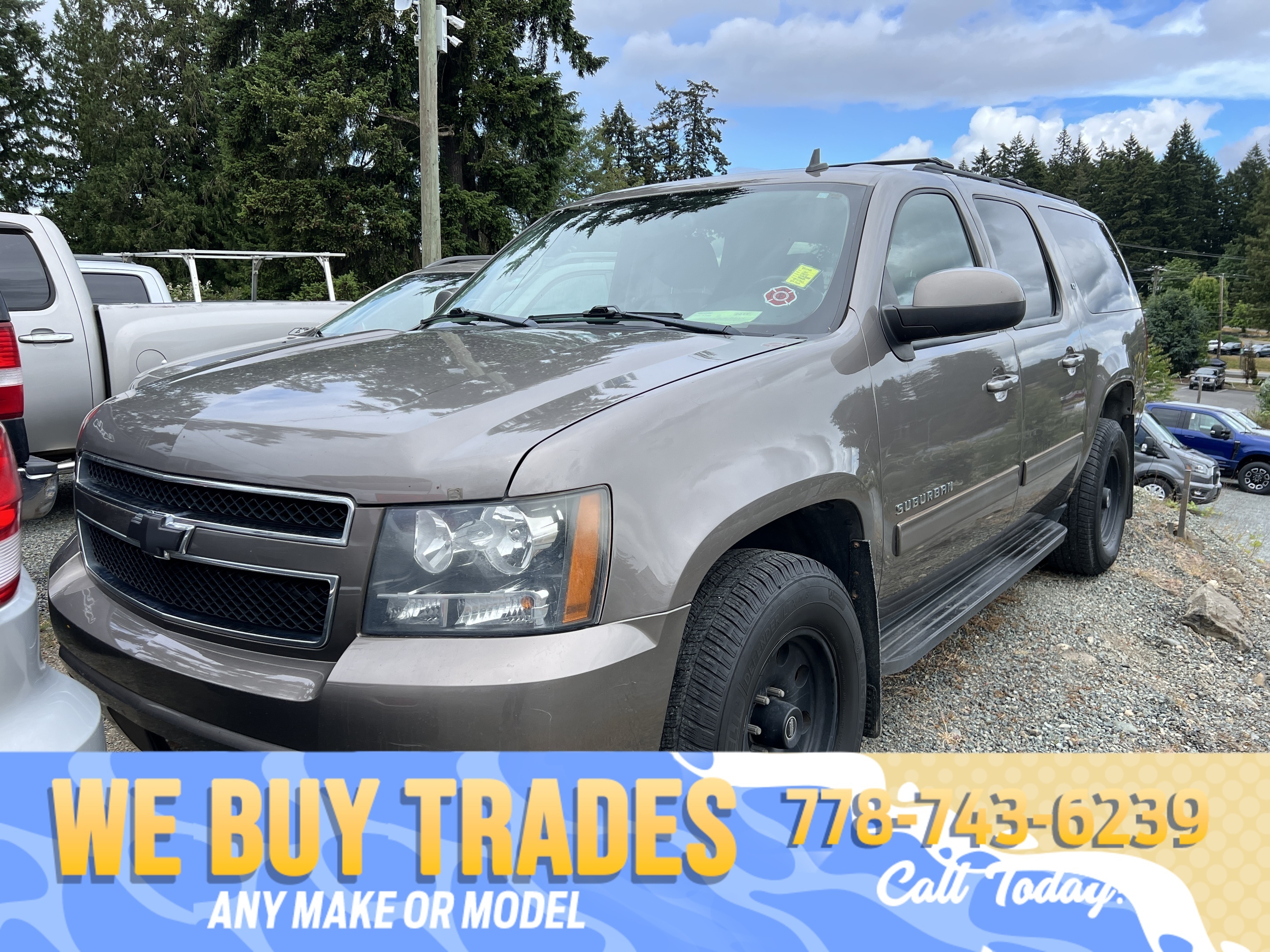 Gray 2011 Chevrolet Suburban 1500 LT 4WD SUV / Crossover Four-Wheel Drive Automatic