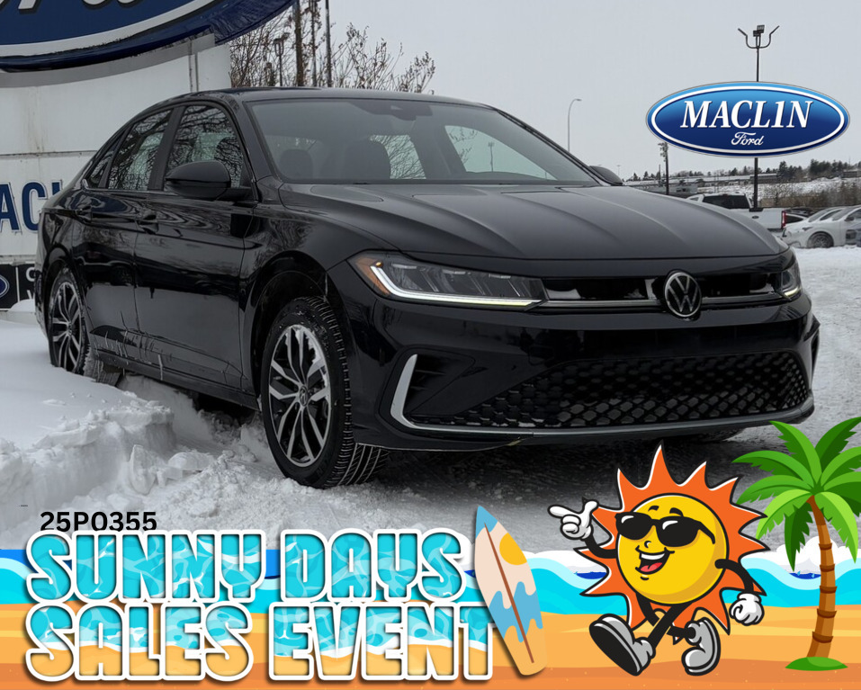Black 2025 Volkswagen Jetta 1.5T Comfortline FWD Sedan Automatic