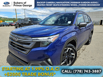 Blue 2026 Subaru Forester Limited Crossover AWD SUV / Crossover All-Wheel Drive Continuously Variable Transmission