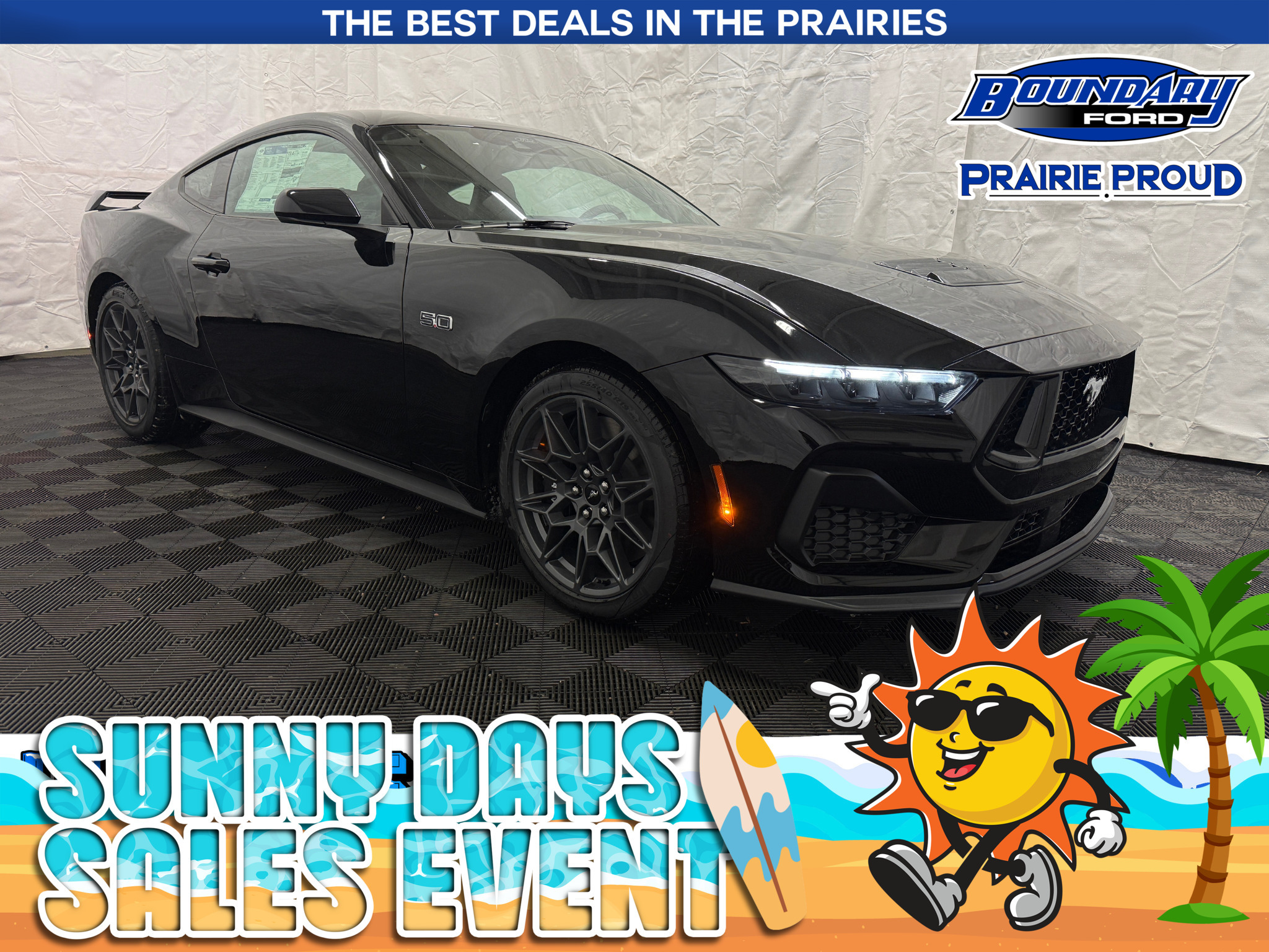 Black 2026 Ford Mustang GT Premium Fastback RWD Coupe Rear-Wheel Drive Continuously Variable Transmission