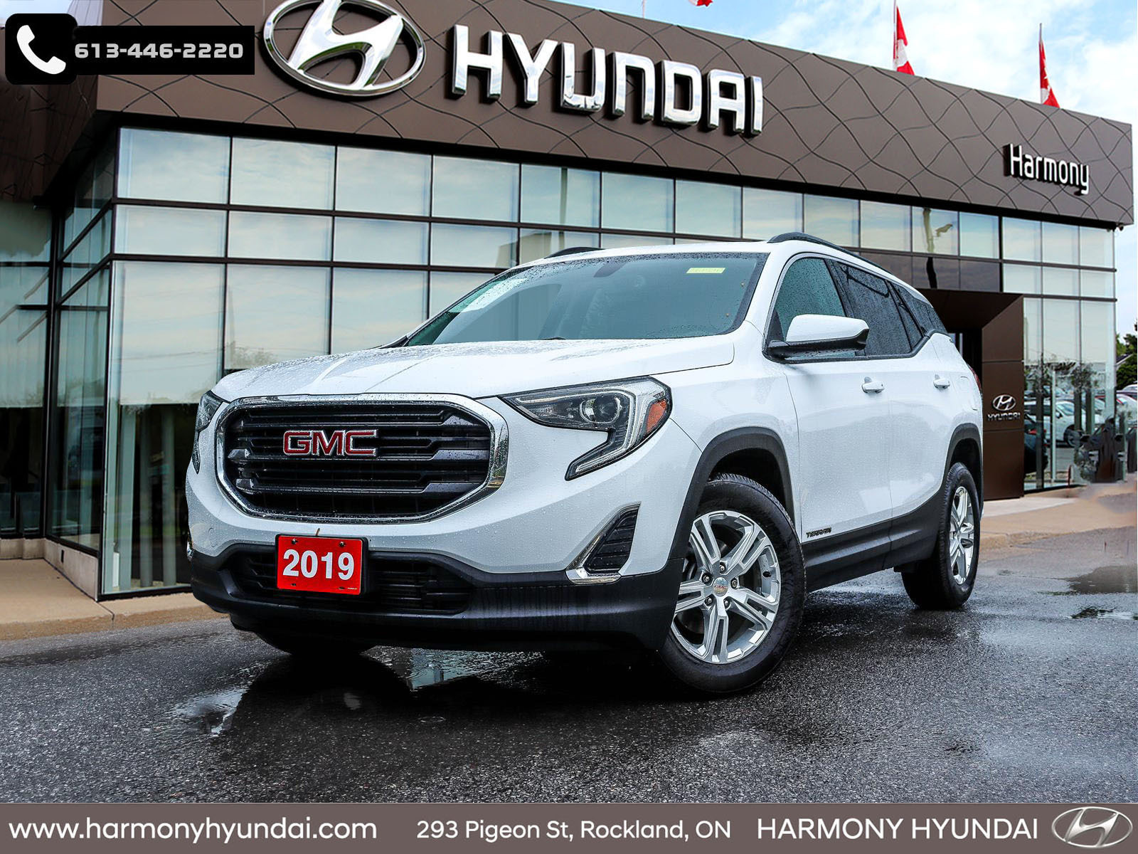 White 2019 GMC Terrain SLE SUV / Crossover Front-Wheel Drive Automatic